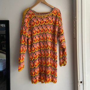 Free People Crochet knit dress